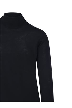 Black merino wool sweater ROBERTO COLLINA | RA01003NERO